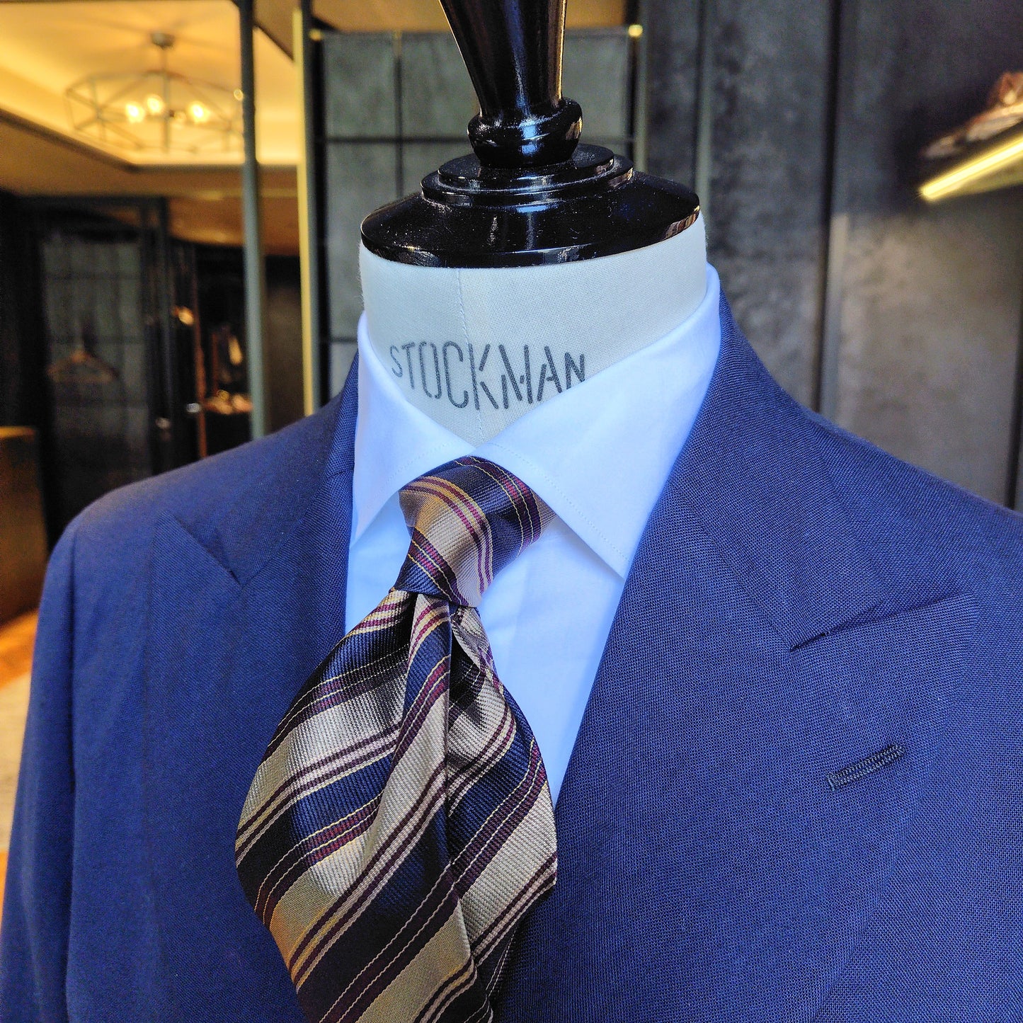NEW//TIEYOURTIE STRIPE'ORO SETTEPIEGHE