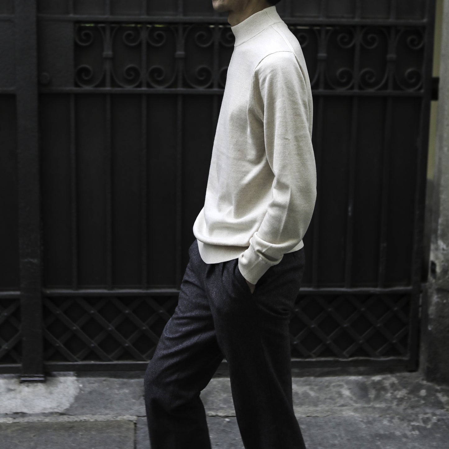 LEONARDO TAZZARI NEW MOCK NECK KNIT