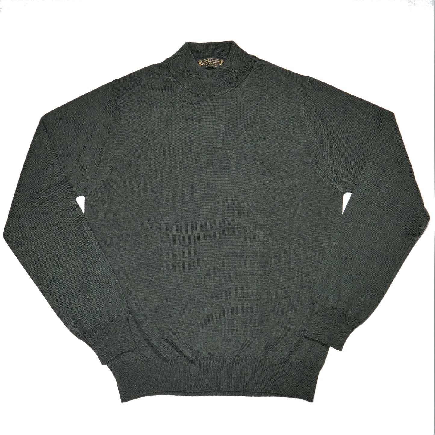 RESTOCK>>LEONARDO TAZZARI MOCK NECK  KNIT