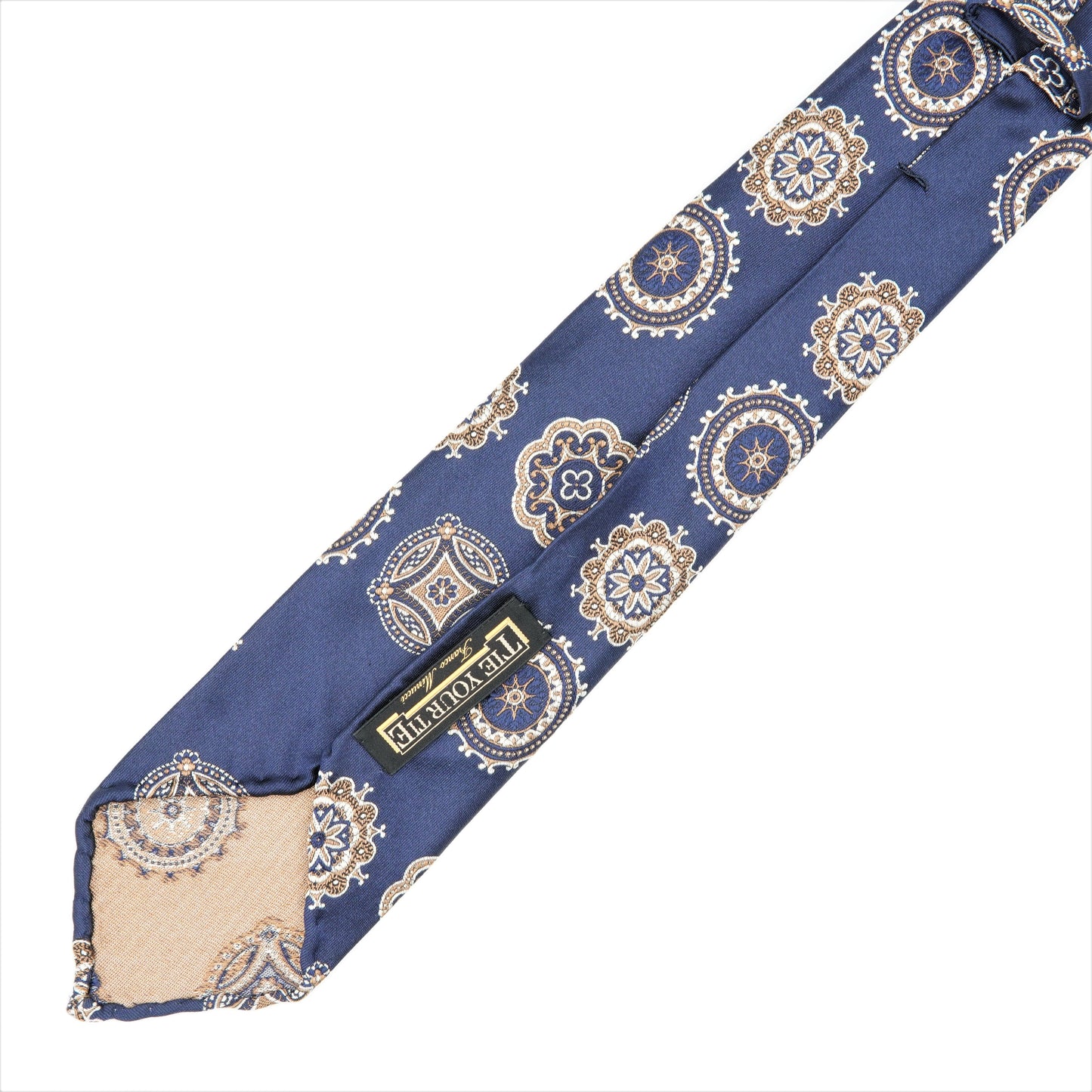 TIEYOURTIE IRREGULARLY MEDAGLION SETTEPIEGHE NECKTIE