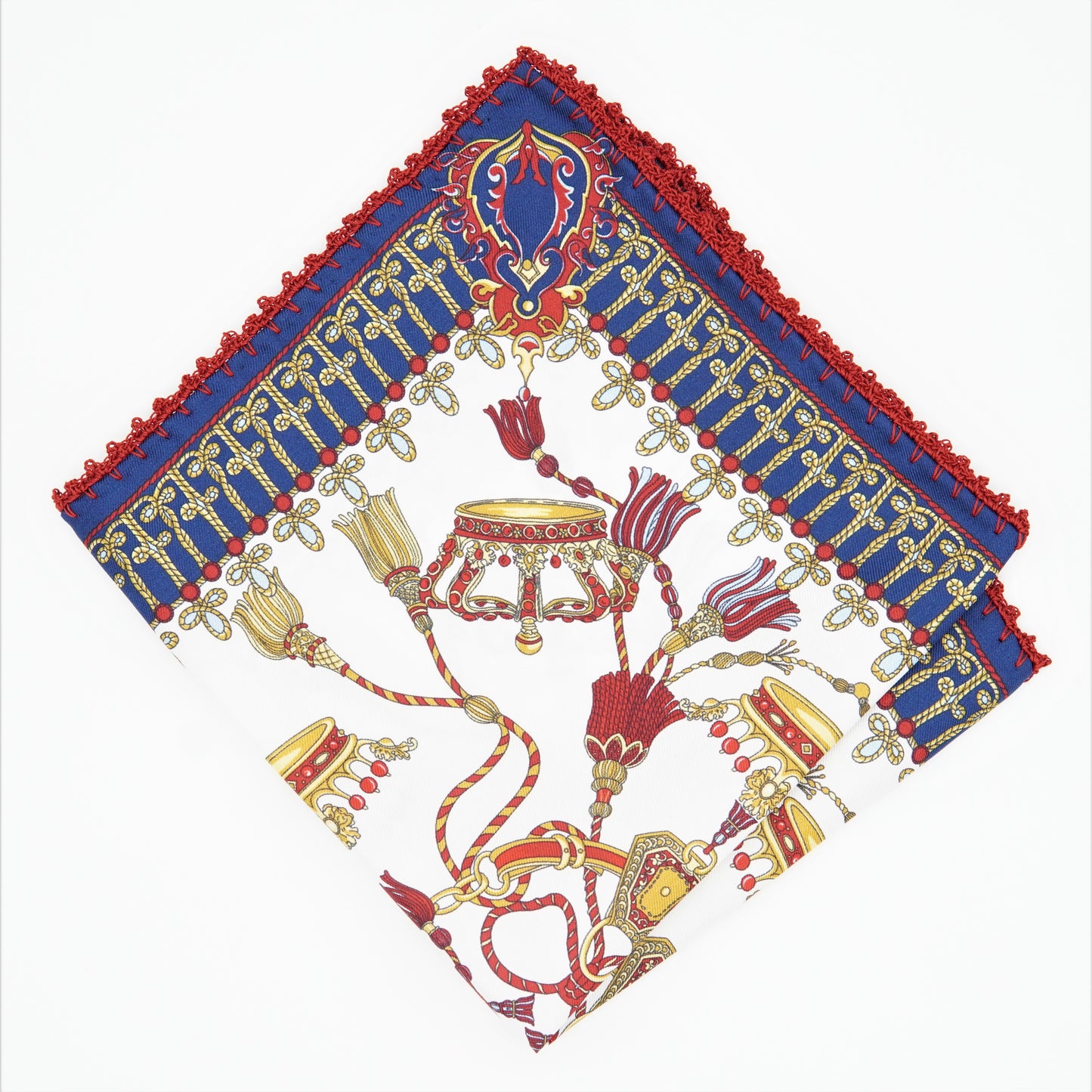 TIEYOURTIE PRINTED CHIEF WITH HAND CROCHET