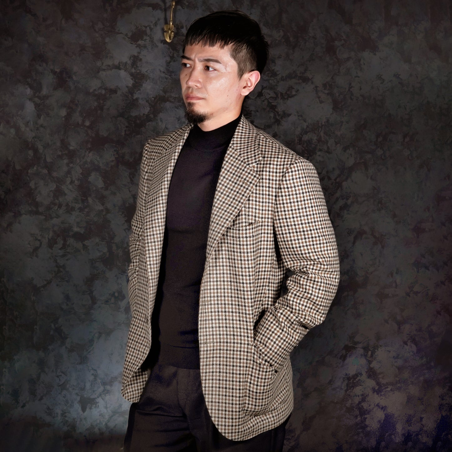 RESTOCK>>LEONARDO TAZZARI MOCK NECK  KNIT