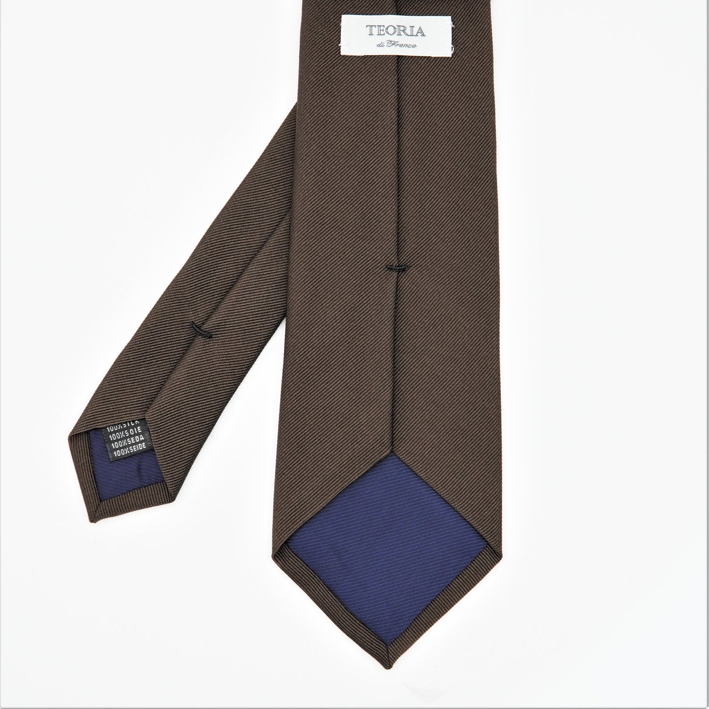 TEORIA SOLID REPP NECKTIE