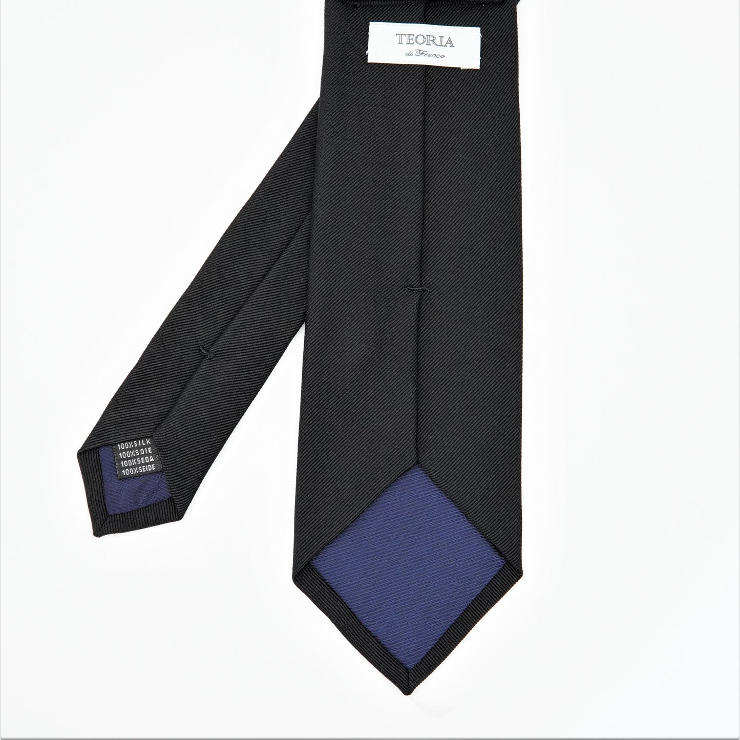 TEORIA SOLID REPP NECKTIE