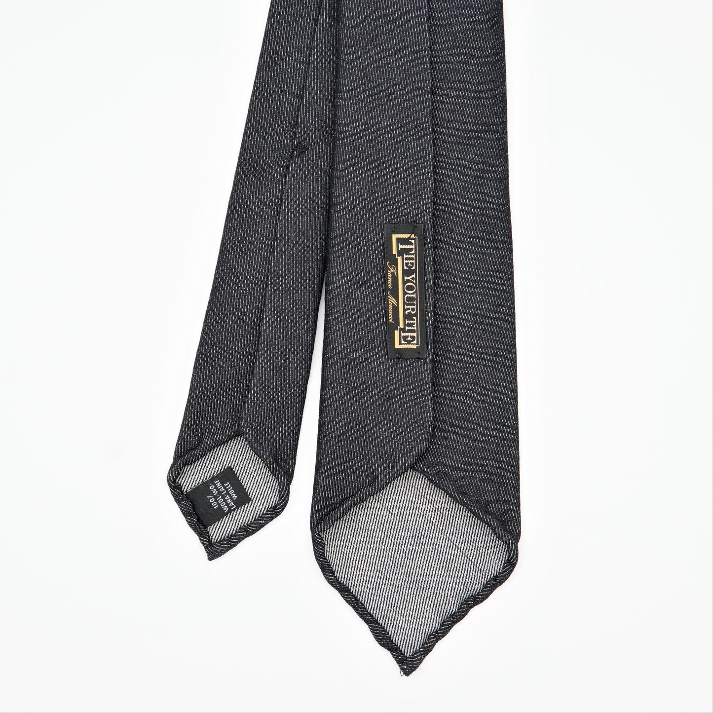 TIEYOURTIE WOOLDENIM SETTEPIEGHE NECKTIE