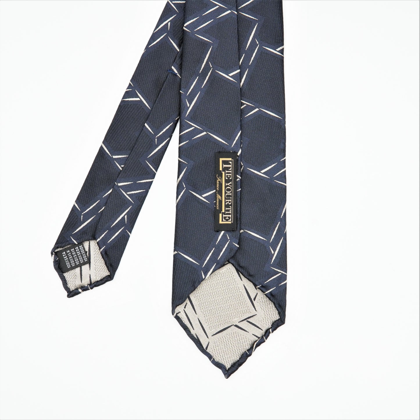TIEYOURTIE GEOMETRIC3 SETTEPIEGHE NECKTIE