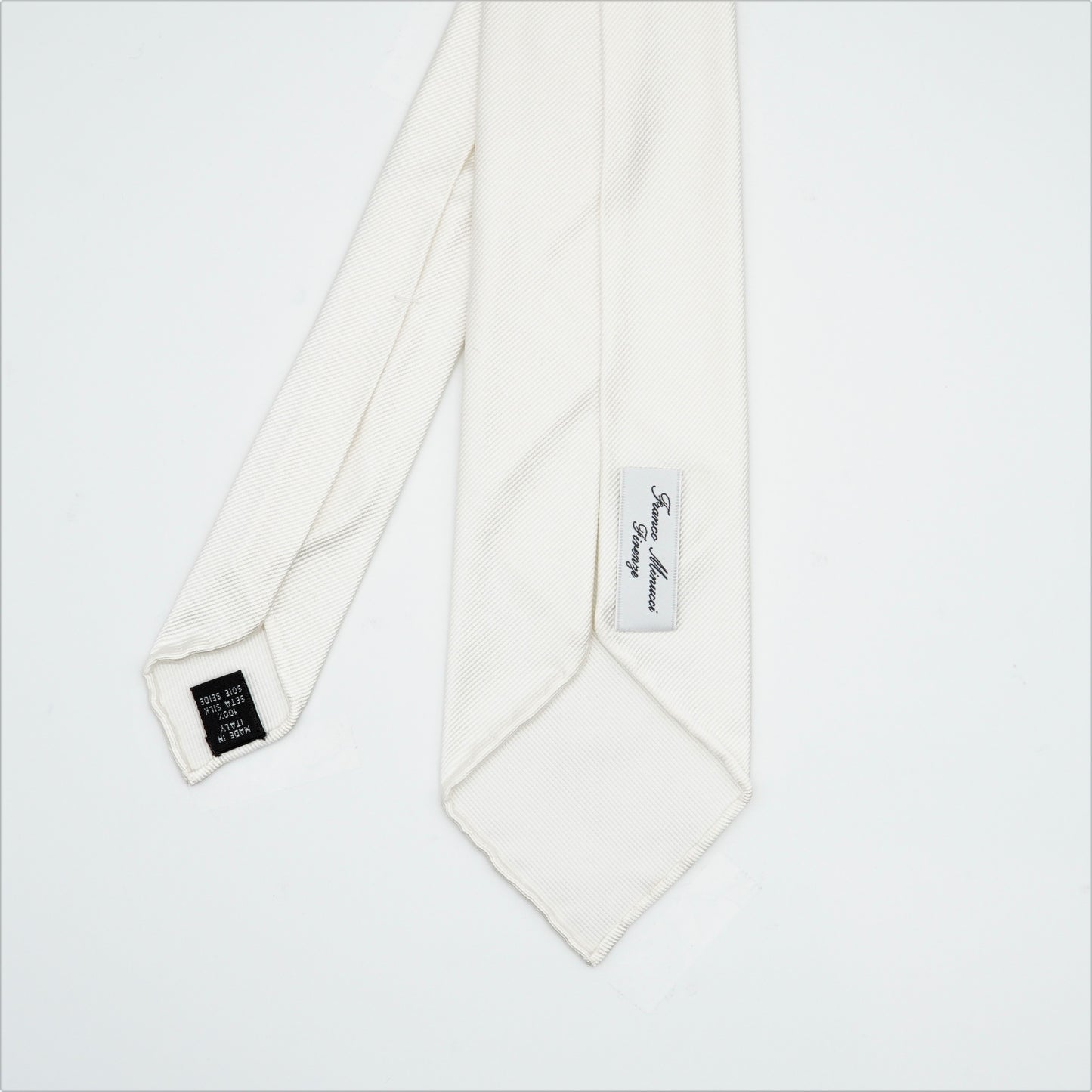 TIEYOURTIE PUREWHITE SETTEPIEGHE NECKTIE