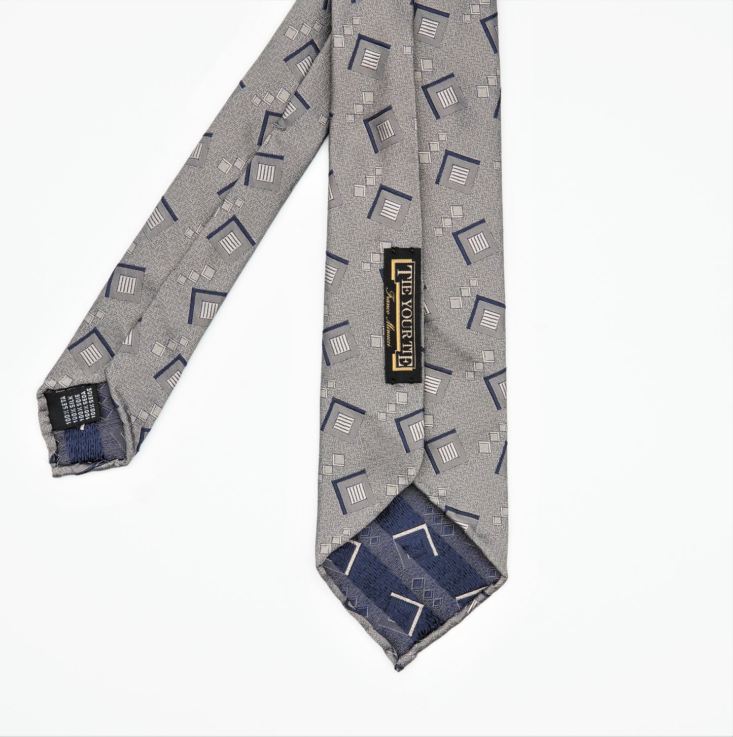 TIEYOURTIE GEOMETRIC1 SETTEPIEGHE NECKTIE