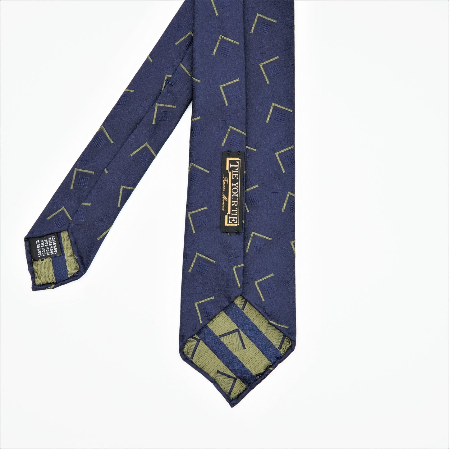 TIEYOURTIE GEOMETRIC1 SETTEPIEGHE NECKTIE