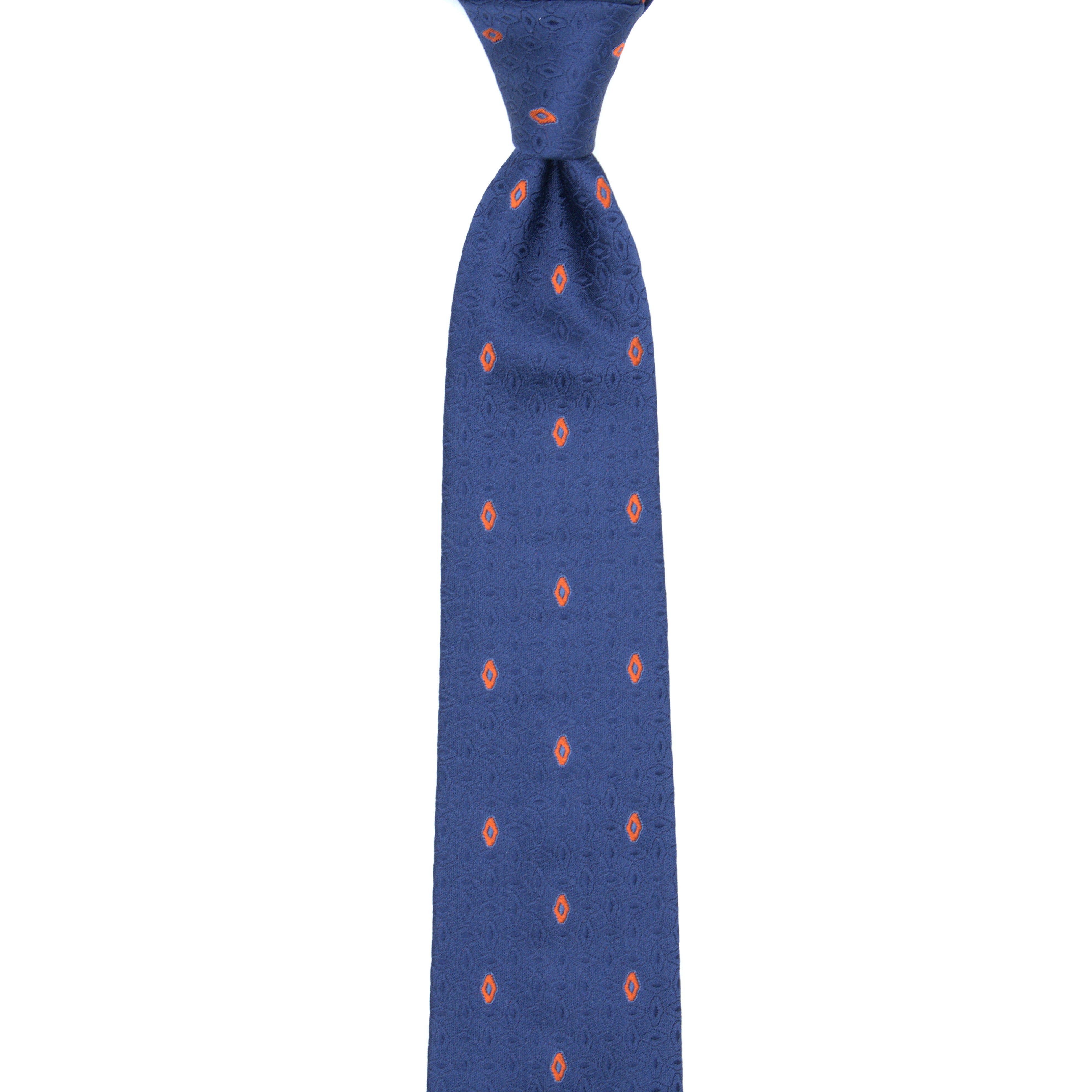 未使用　Teolia di Franco ネイビー シルクネクタイ イタリア製 TEORIA di Franco – TIE YOUR TIE