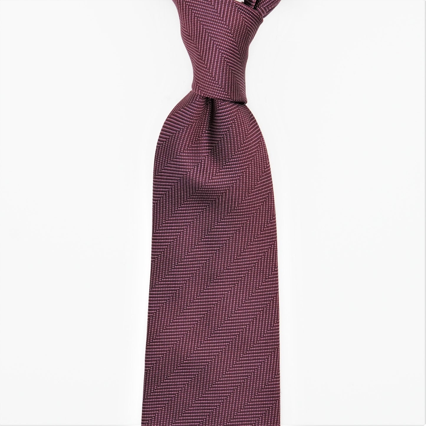 TEORIA SOLID HERRINGBONE NECKTIE