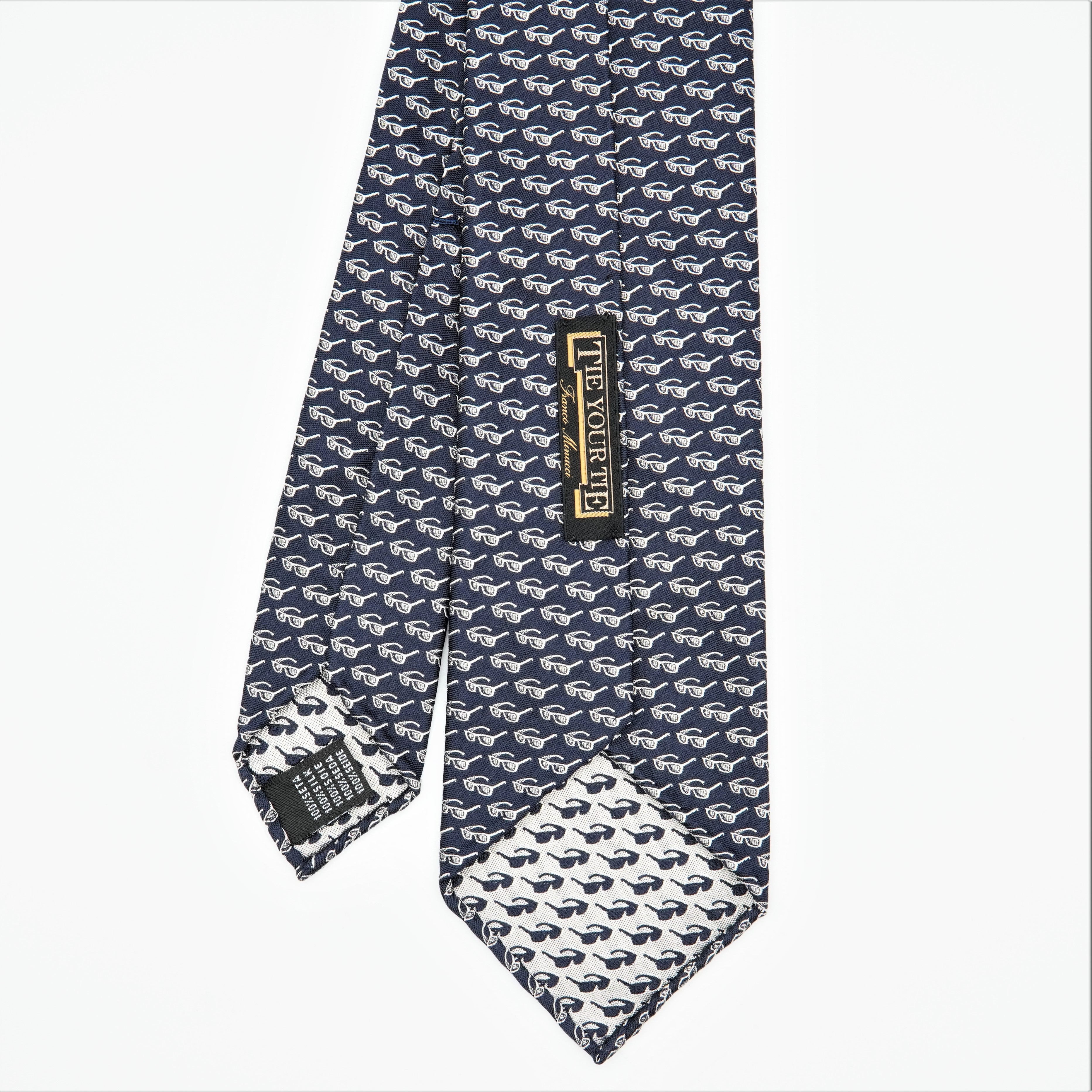 TIEYOURTIE FRANCO'S GLASSES SETTEPIEGHE NECKTIE – TIE YOUR TIE