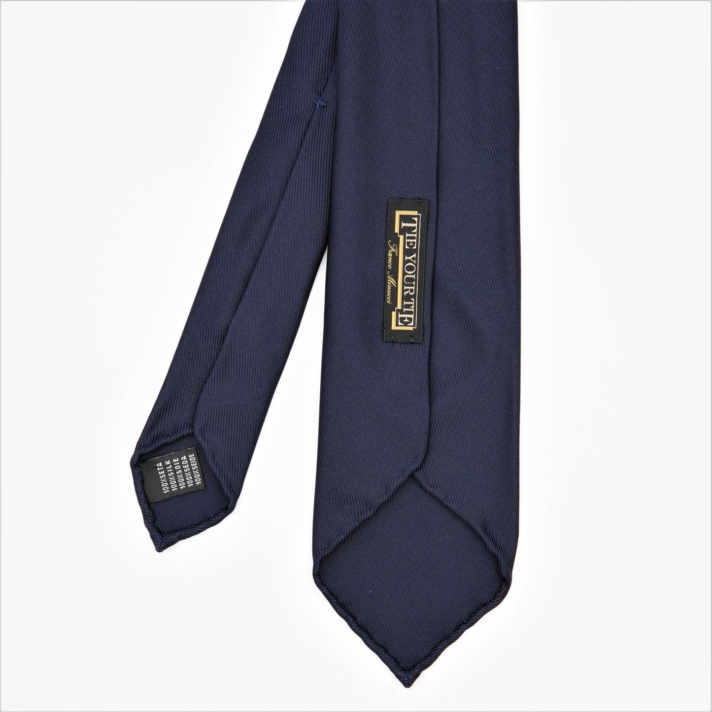 TIEYOURTIE SOLID 50oz ROYAL TWILL SETTEPIEGHE NECKTIE 