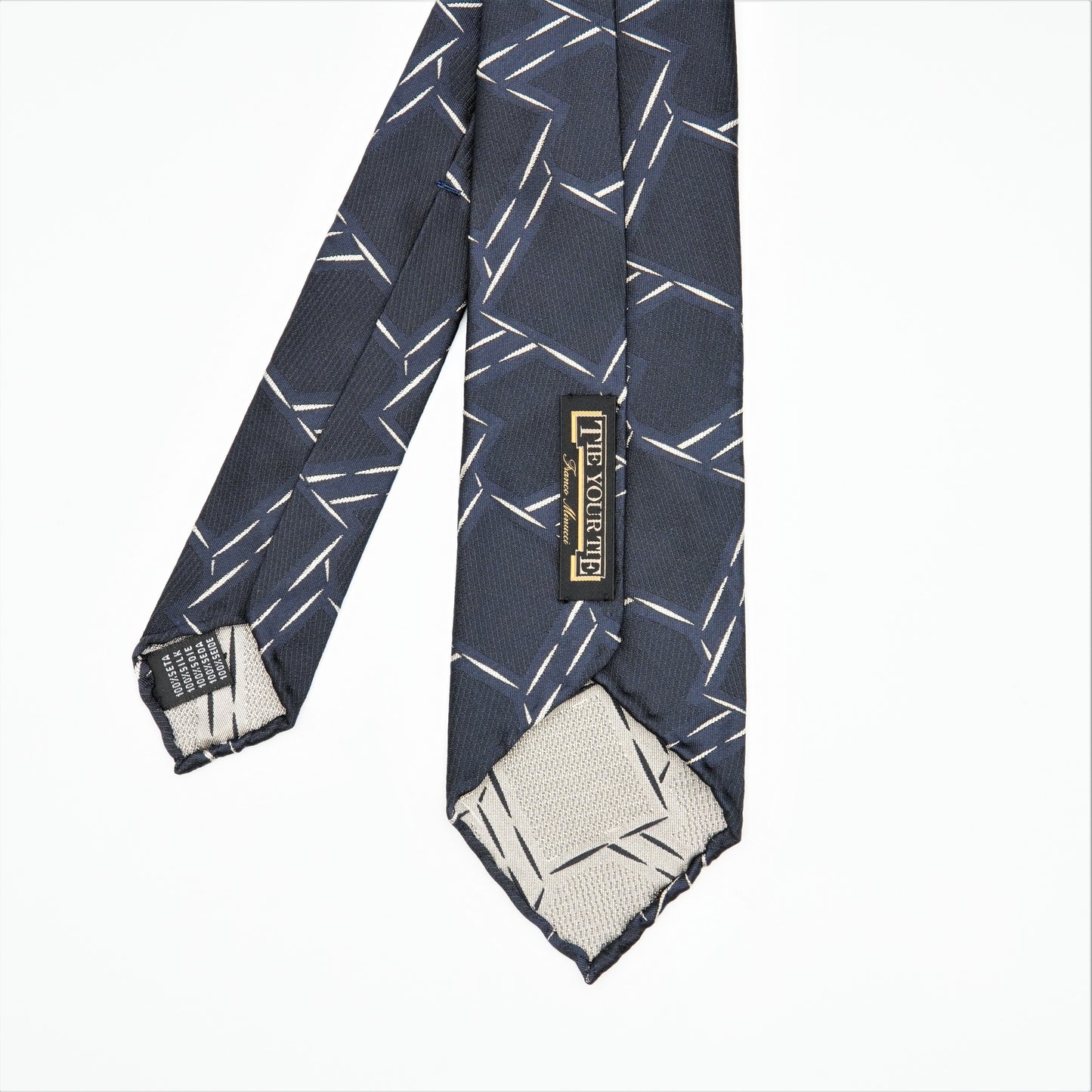 TIEYOURTIE GEOMETRIC3 SETTEPIEGHE NECKTIE