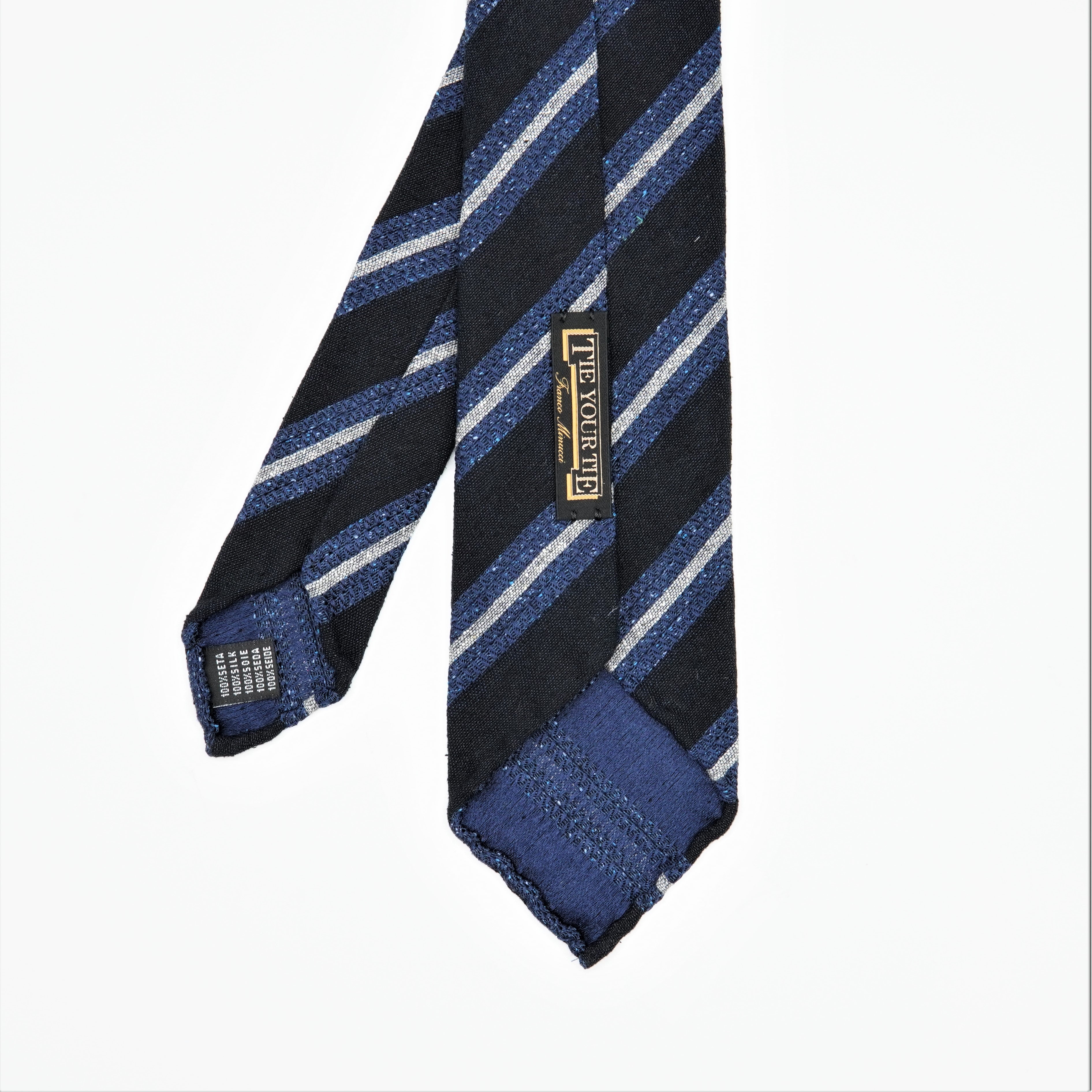 TIEYOURTIE STRIPE3 SETTEPIEGHE NECKTIE – TIE YOUR TIE