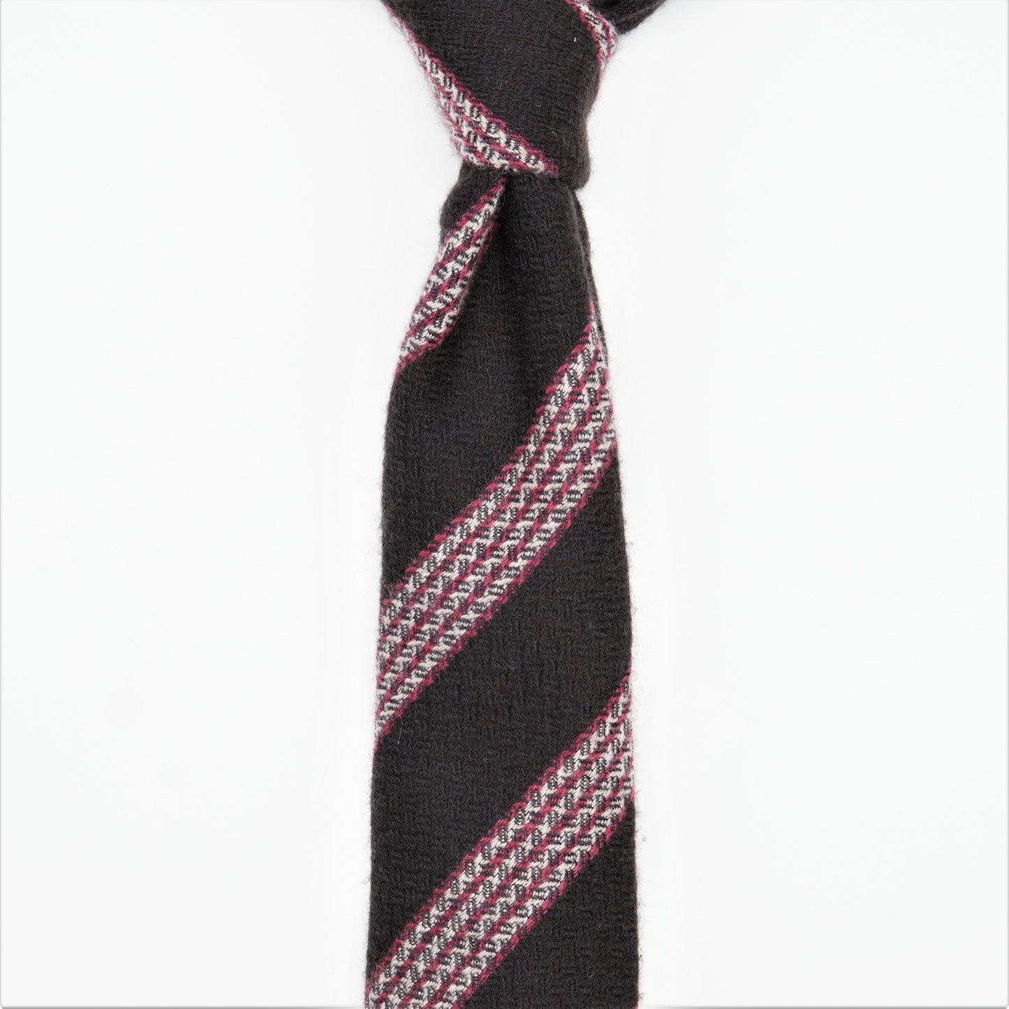 TIEYOURTIE CASHMERE STRIPE2 SETTEPIEGHE NECKTIE