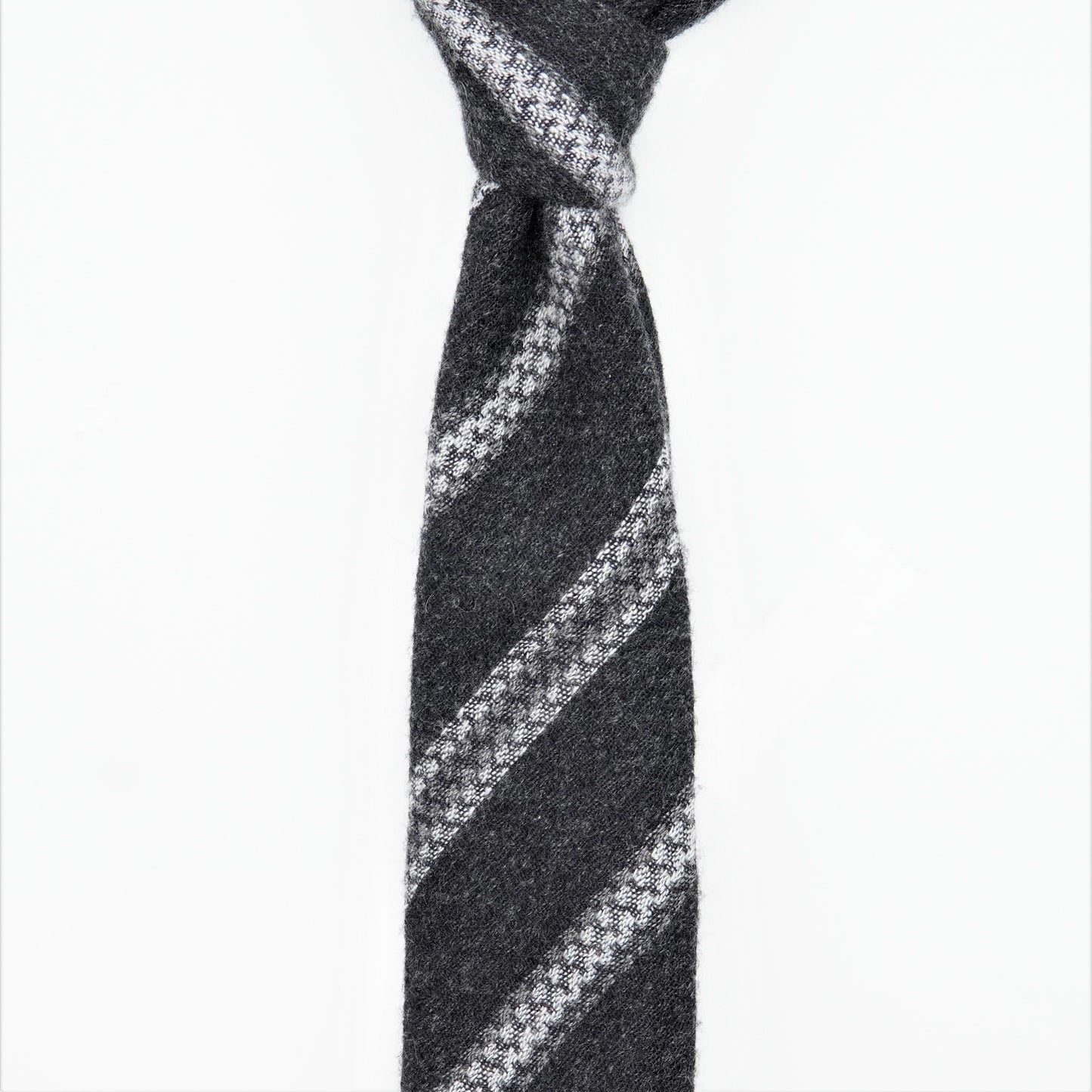 TIEYOURTIE CASHMERE STRIPE2 SETTEPIEGHE NECKTIE